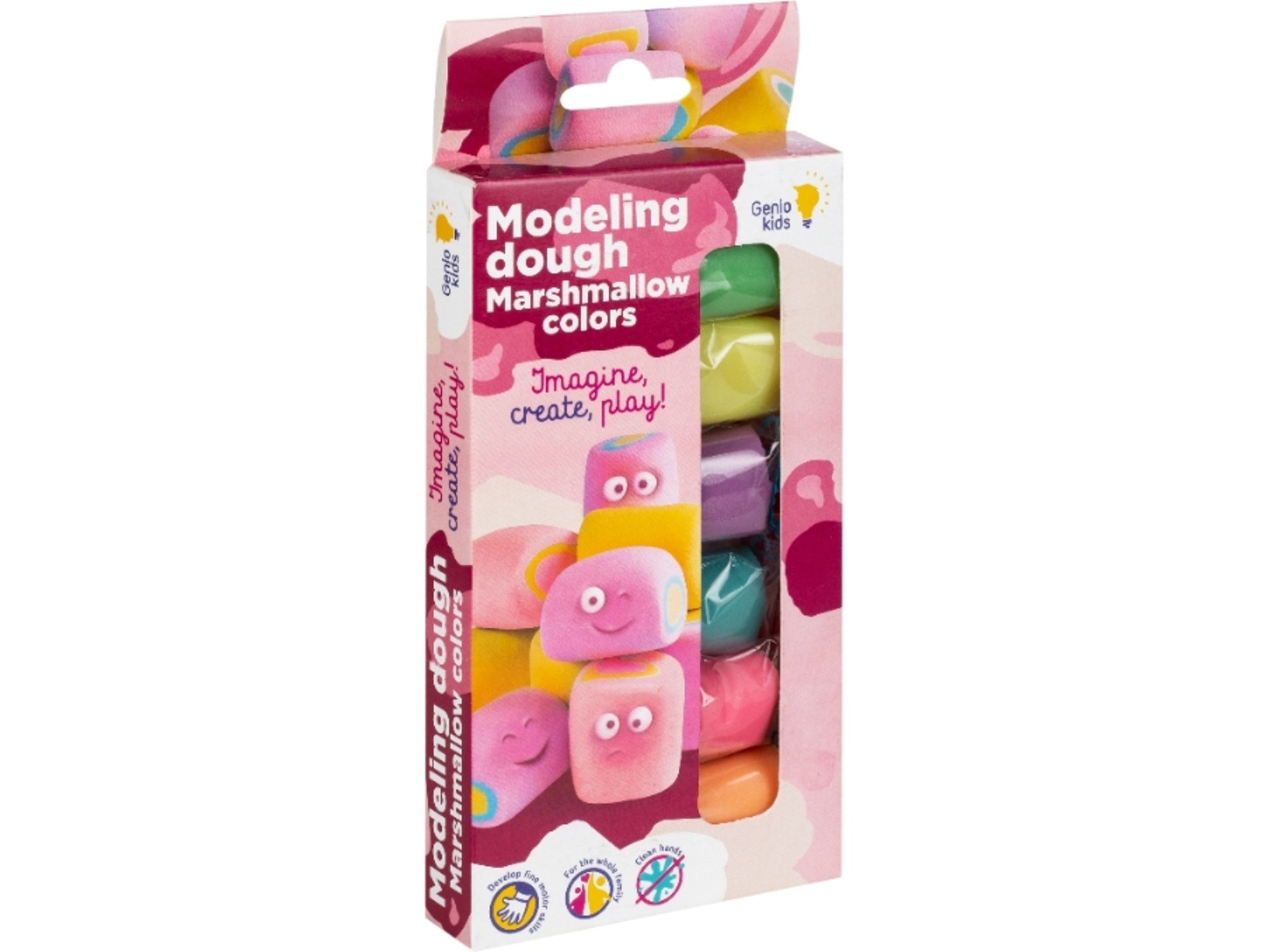 Dream Makers plastelin 6 marshmallow boje